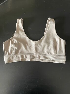 Calvin Klein Scoop Bralette in Light Beige